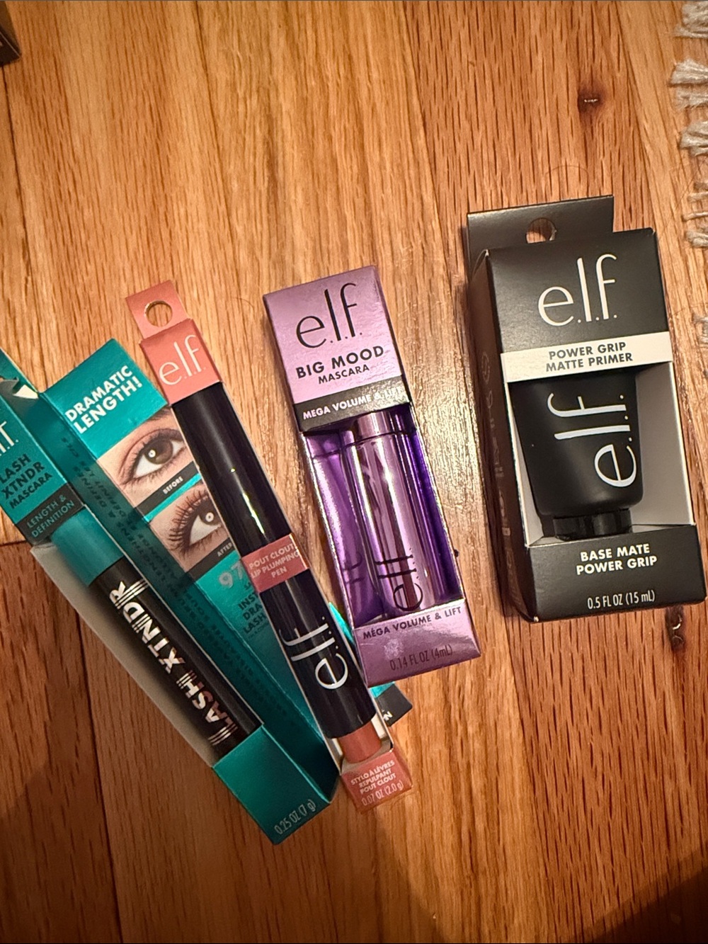 e.l.f. Mascara & Primer Set with Teal and Purple Packaging